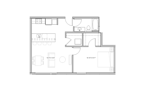 black and white floor plan of a house hypothetical